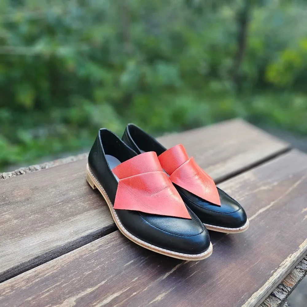 All Black Cowman Loafers For Women Size EU 39.5, US 9, Pre-owned - Picture 3 of 12